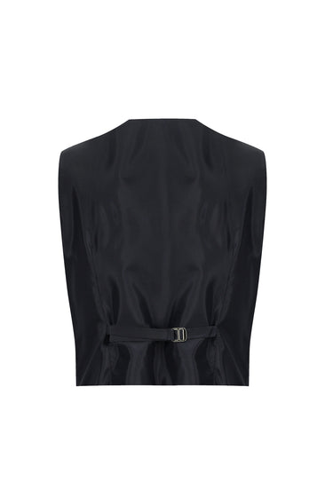 Koyu Lacivert Regular Fit Kombinli Yelekli Takım Elbise