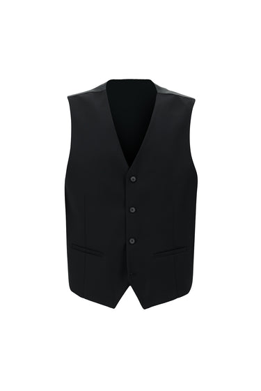 Koyu Antrasit Slim Fit Dar Kesim Kombinli Yelekli Takım Elbise