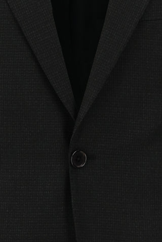  Koyu Antrasit Slim Fit Dar Kesim Desenli Kombinli Takım Elbise