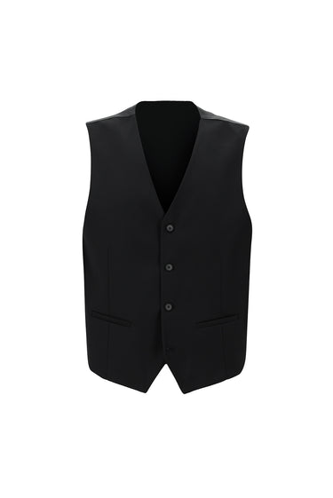 Koyu Antrasit Slim Fit Dar Kesim Kombinli Yelekli Takım Elbise