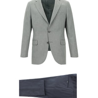 Orta Gri 7 Drop Slim Fit Dar Kesim Kombinli Takım Elbise
