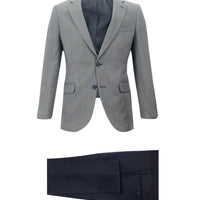 Koyu Mavi  Slim Fit Dar Kesim Kombinli Takım Elbise