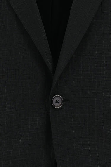Siyah Slim Fit Dar Kesim Klasik Desenli Takım Elbise