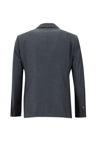  Orta Antrasit 7 Drop Slim Fit Dar Kesim Desenli Tak?m Elbise-Ki??l?