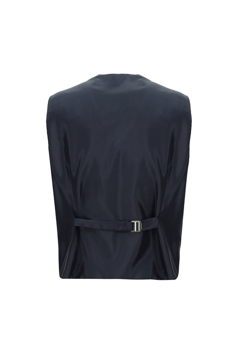 Koyu Lacivert 6 Drop Regular Fit Standart Kesim Kombinli Yelekli Takım Elbise