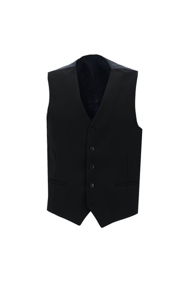 Koyu Lacivert Super Slim Fit Ekstra Dar Kesim Fit Klasik Kareli Yelekli Takım Elbise