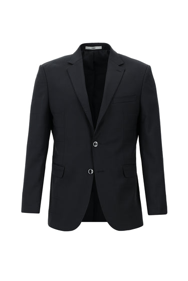  Marengo Slim Fit Dar Kesim Yünlü Klasik Kareli Takım Elbise