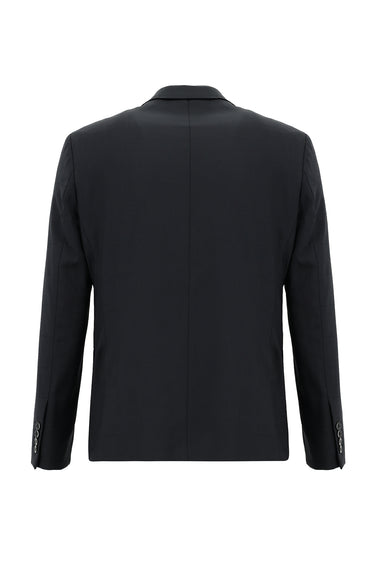  Marengo Slim Fit Dar Kesim Yünlü Klasik Kareli Takım Elbise