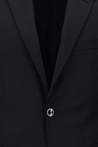  Marengo Slim Fit Dar Kesim Yünlü Klasik Kareli Takım Elbise