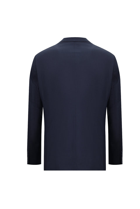 Açık Lacivert 6 Drop Regular Fit Standart Kesim Ekose Takım Elbise