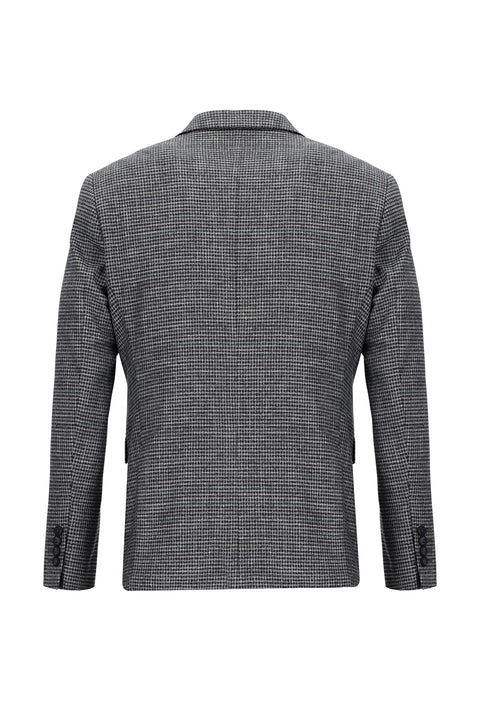 Koyu Lacivert 7 Drop Slim Fit Dar Kesim Kombinli Yelekli Takım Elbise