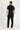 Siyah Regular Fit Likralı Denim Pantolon