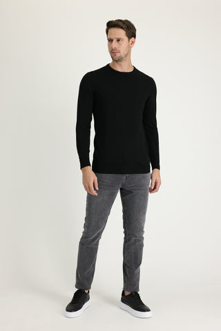  Orta Gri 7 Drop Slim Fit Dar Kesim Likralı Denim Pantolon