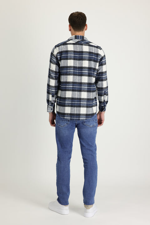 İndigo 7 Drop Slim Fit Dar Kesim Likralı Denim Pantolon