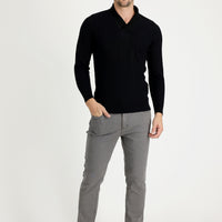 Orta Gri Super Slim Fit Eksra Dar Kesim Likralı Denim Pantolon