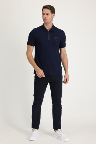  Koyu Lacivert 6 Drop Regular Fit Standart Kesim Likralı Denim Pantolon