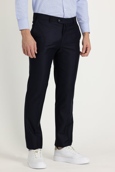  Koyu Lacivert Slim Fit Dar Kesim Klasik Kumaş Pantolon