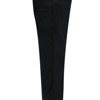 Siyah 4 Drop Relaxed Fit Rahat Kesim Klasik Kumaş Pantolon