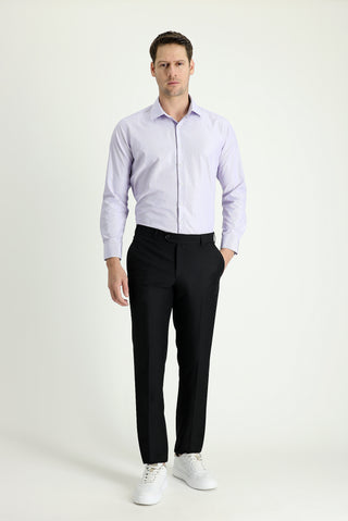  Siyah 6 Drop Regular Fit Standart Kesim Klasik Kumaş Pantolon