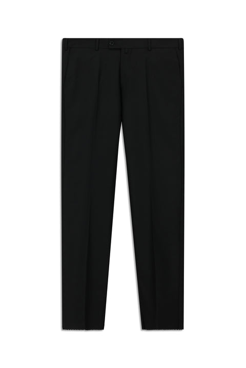 Siyah 7 Drop Slim Fit Dar Kesim Klasik Kumaş Pantolon