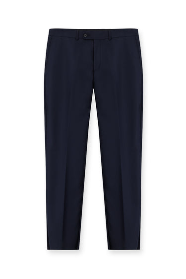  Koyu Lacivert Slim Fit Dar Kesim Klasik Kumaş Pantolon