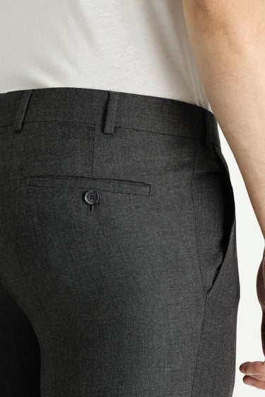  Orta Antrasit Slim Fit Dar Kesim Likralı Klasik Kumaş Pantolon