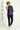 Koyu Lacivert Techno-Line Slim Fit Dar Kesim Beli Lastikli İpli Likralı Klasik Kumaş Pantolon
