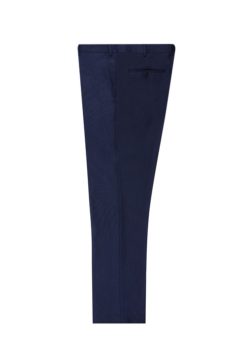 Koyu Mavi  7 Drop Slim Fit Dar Kesim Klasik Kumaş Pantolon