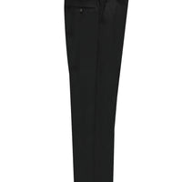 Siyah 7 Drop Slim Fit Dar Kesim Klasik Desenli Likralı Kumaş Pantolon