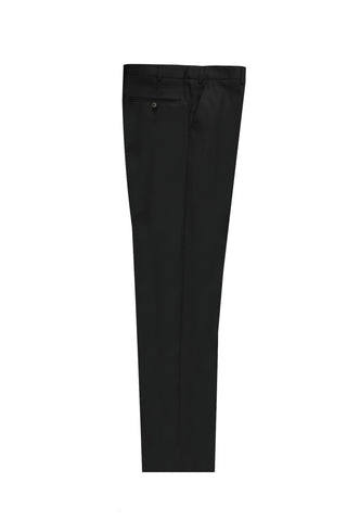  Siyah Slim Fit Dar Kesim Klasik Desenli Likralı Kumaş Pantolon