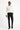 Siyah Slim Fit Dar Kesim Yünlü Klasik Kumaş Pantolon