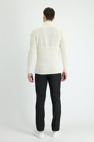  Koyu Antrasit Regular Fit Yünlü Klasik Kumaş Pantolon