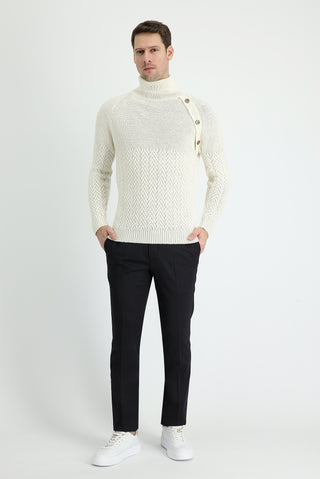  Koyu Antrasit Slim Fit Dar Kesim Yünlü Klasik Kumaş Pantolon