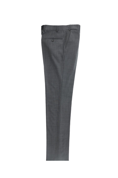 Orta Antrasit 4 Drop Relaxed Fit Rahat Kesim Yünlü Klasik Kumaş Pantolon