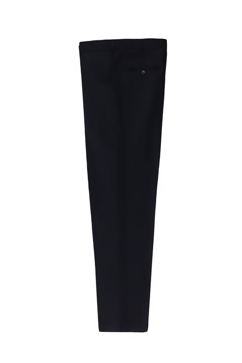 Koyu Lacivert 6 Drop Regular Fit Standart Kesim Yünlü Klasik Kumaş Pantolon