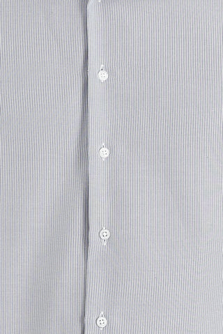  Koyu Mavi  Uzun Kol Slim Fit Dar Kesim Klasik Desenli Pamuklu Kolay Ütülenebilir Gömlek