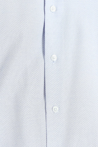  Uçuk Mavi Uzun Kol Slim Fit Dar Kesim Klasik Desenli Pamuklu Kolay Ütülenebilir Gömlek