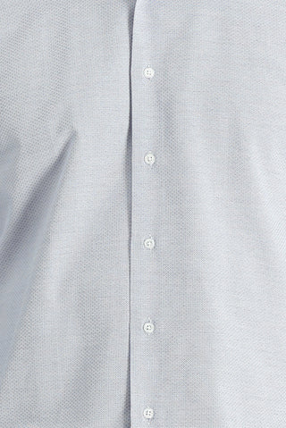  Açık Mavi Uzun Kol Slim Fit Dar Kesim Klasik Desenli Pamuklu Kolay Ütülenebilir Gömlek