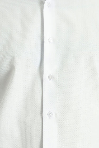  Beyaz Uzun Kol Slim Fit Dar Kesim Klasik Desenli Pamuklu Kolay Ütülenebilir Gömlek
