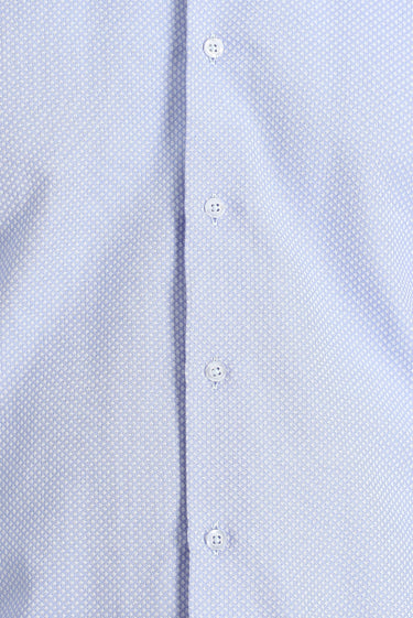 Açık Mavi Uzun Kol Slim Fit Dar Kesim Klasik Pamuklu Kolay Ütülenebilir Gömlek