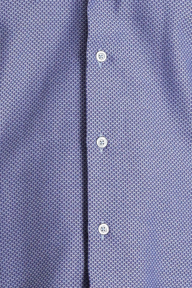 Koyu Mavi  Uzun Kol Slim Fit Dar Kesim Klasik Pamuklu Kolay Ütülenebilir Gömlek