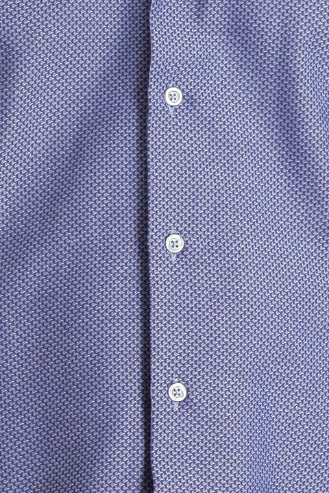 Koyu Mavi  Uzun Kol Slim Fit Dar Kesim Klasik Pamuklu Kolay Ütülenebilir Gömlek