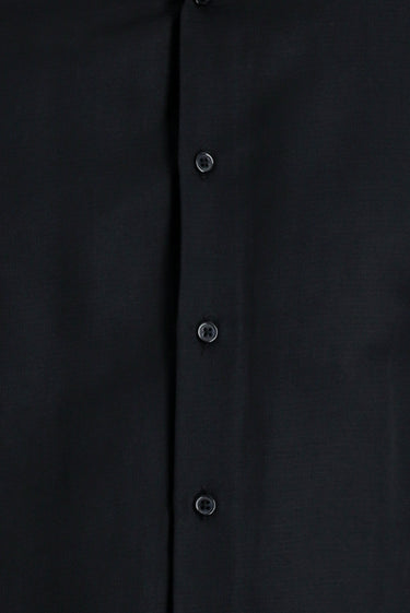 Koyu Lacivert Uzun Kol Slim Fit Dar Kesim Klasik Desenli Pamuklu Kolay Ütülenebilir Gömlek