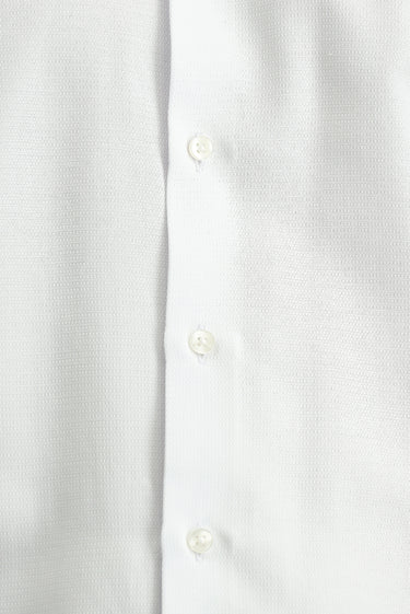 Beyaz Uzun Kol Slim Fit Dar Kesim Klasik Desenli Pamuklu Kolay Ütülenebilir Gömlek