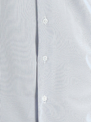  Açık Mavi Uzun Kol Slim Fit Dar Kesim Klasik Desenli Pamuklu Kolay Ütülenebilir Gömlek