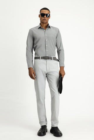  Siyah Uzun Kol Slim Fit Dar Kesim Klasik Desenli Pamuklu Kolay Ütülenebilir Gömlek