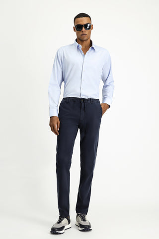  Açık Mavi Uzun Kol Slim Fit Dar Kesim Klasik Desenli Pamuklu Kolay Ütülenebilir Gömlek