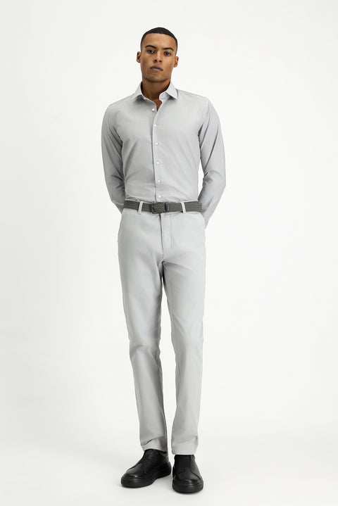 Siyah Uzun Kol Slim Fit Klasik Yaka Pamuklu Kolay Ütülenebilir Desenli Gömlek