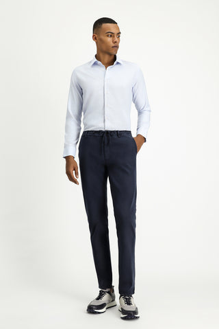  Açık Mavi Uzun Kol Slim Fit Dar Kesim Klasik Desenli Pamuklu Kolay Ütülenebilir Gömlek