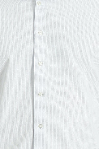 Uçuk Mavi Uzun Kol Slim Fit Dar Kesim Desenli Pamuklu Kolay Ütülenebilir Gömlek